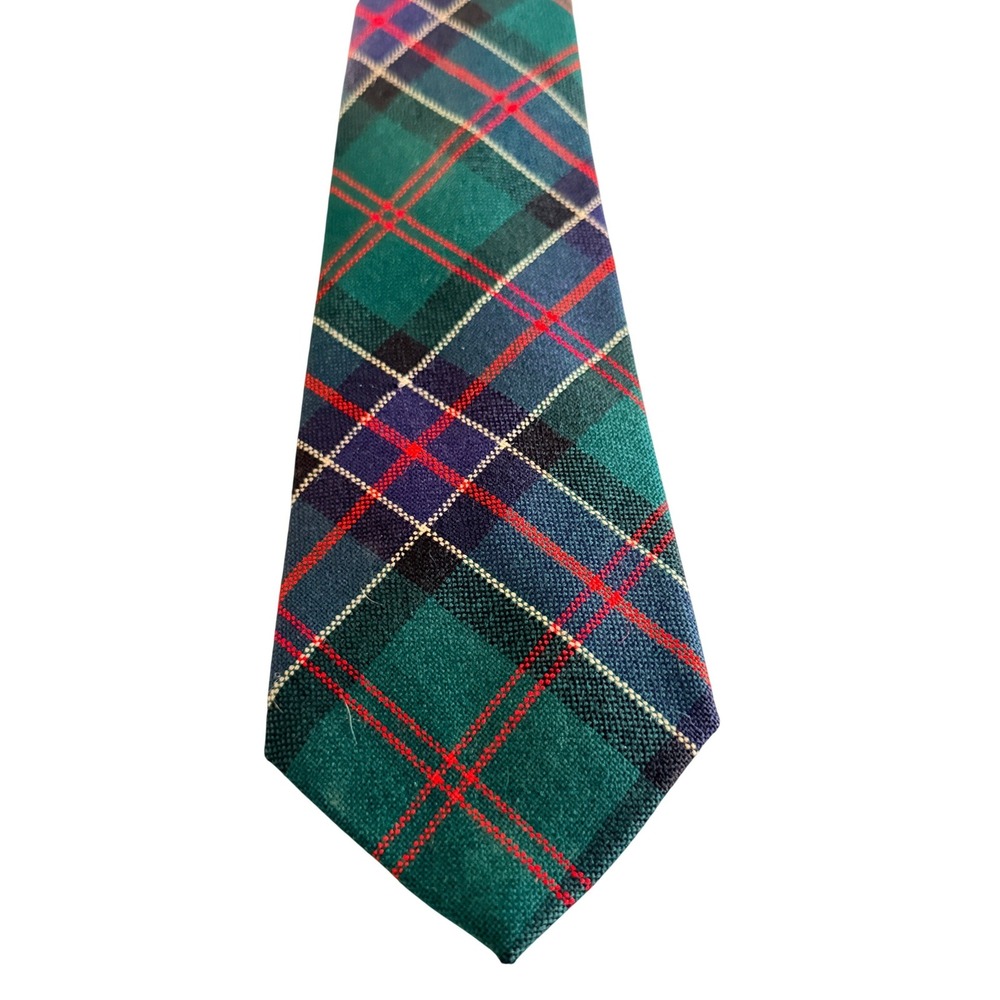 Sinclair Necktie Clan Tartan Plaid Wool Made in Scotland Tie